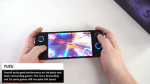 Yuzu emulator with Cruisn Blast