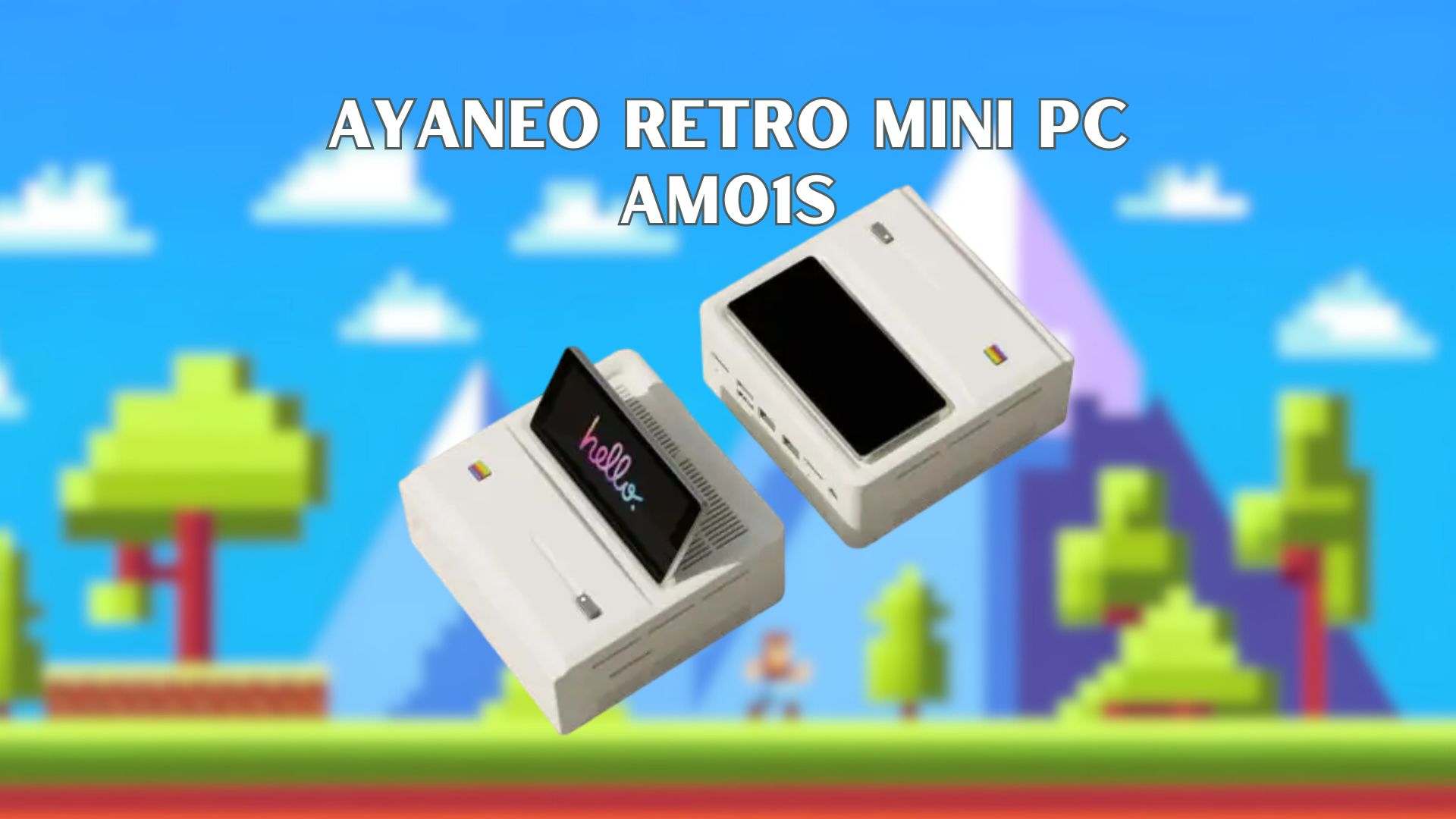 AYANEO Retro Mini PC AM01S announced – Flip screen mini PC with Ryzen 8000HS series processor