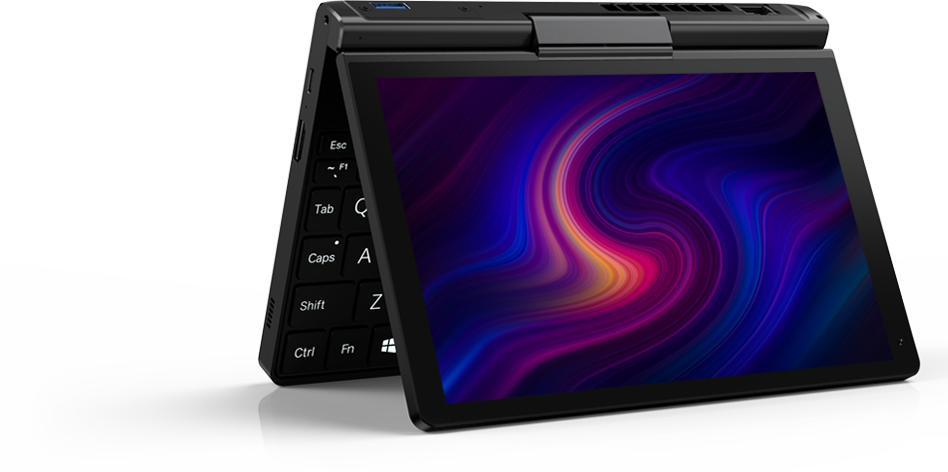 Notebook GPD Pocket 3 se 180stupňovou obrazovkou a klávesnicí