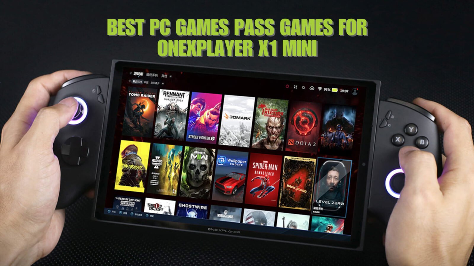 Best PC Games Pass games for ONEXPLAYER X1 Mini