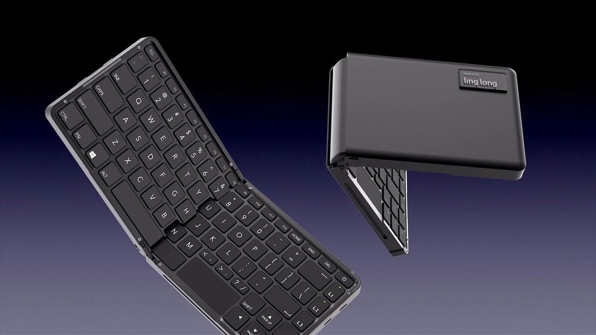 Foldable Keyboard PC from Ling long