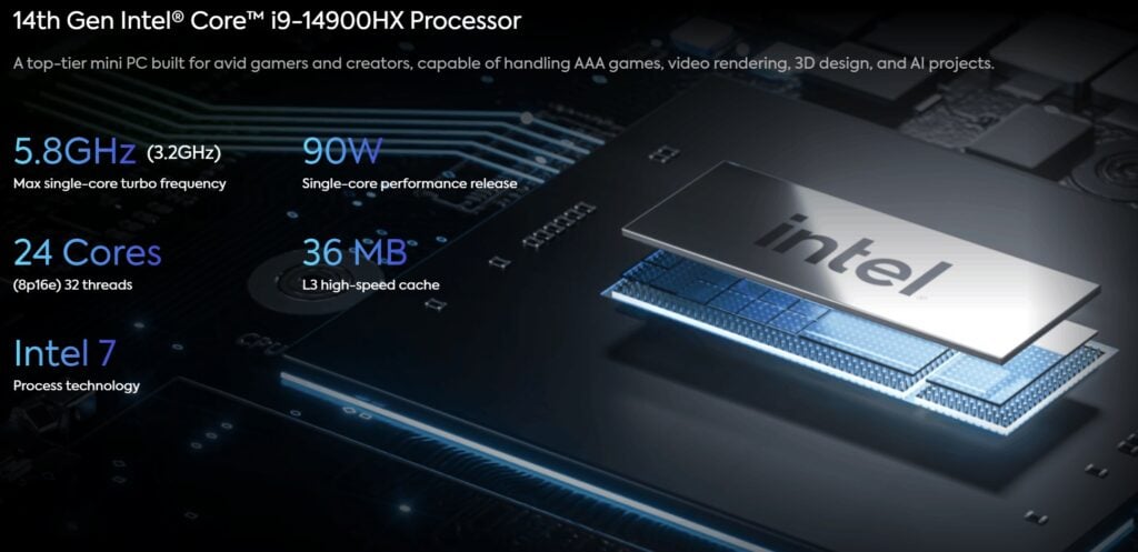 Minisforumas AtomMan G7 Ti CPU