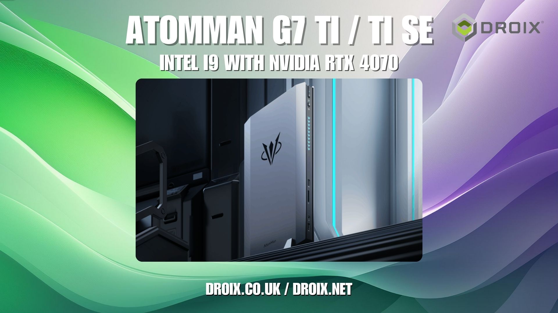 Minipc para juegos AtomMan G7 Ti de Minisforum con GPU RTX 4070