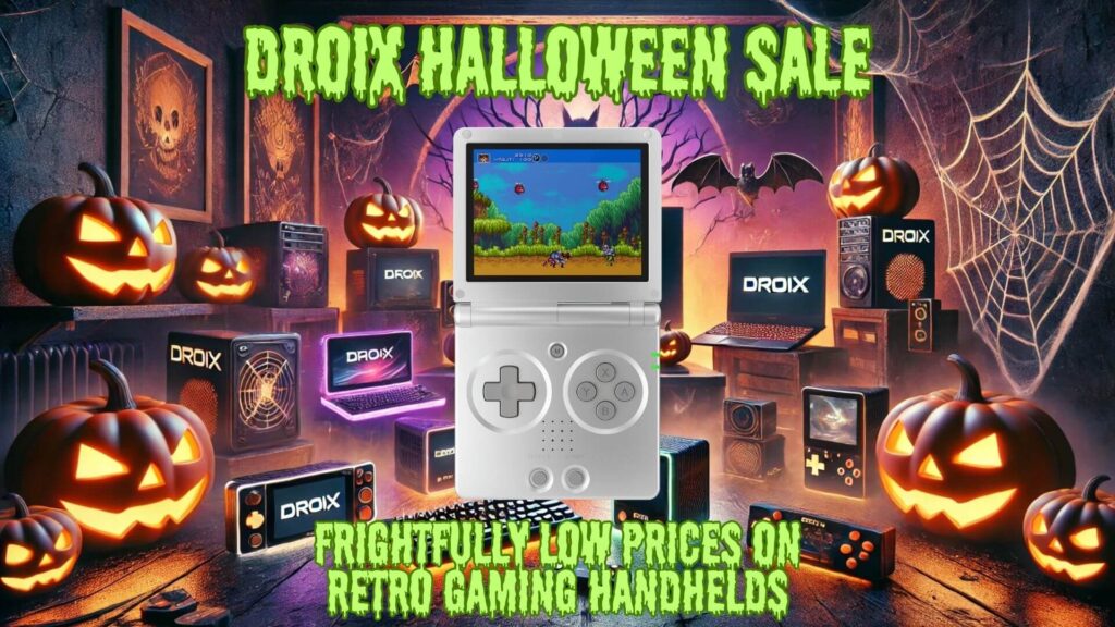 DroiX Halloween Sale on Retro Gaming Handhelds