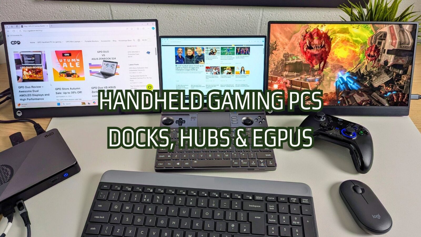 Handheld Gaming PCS docks hubs and egpus