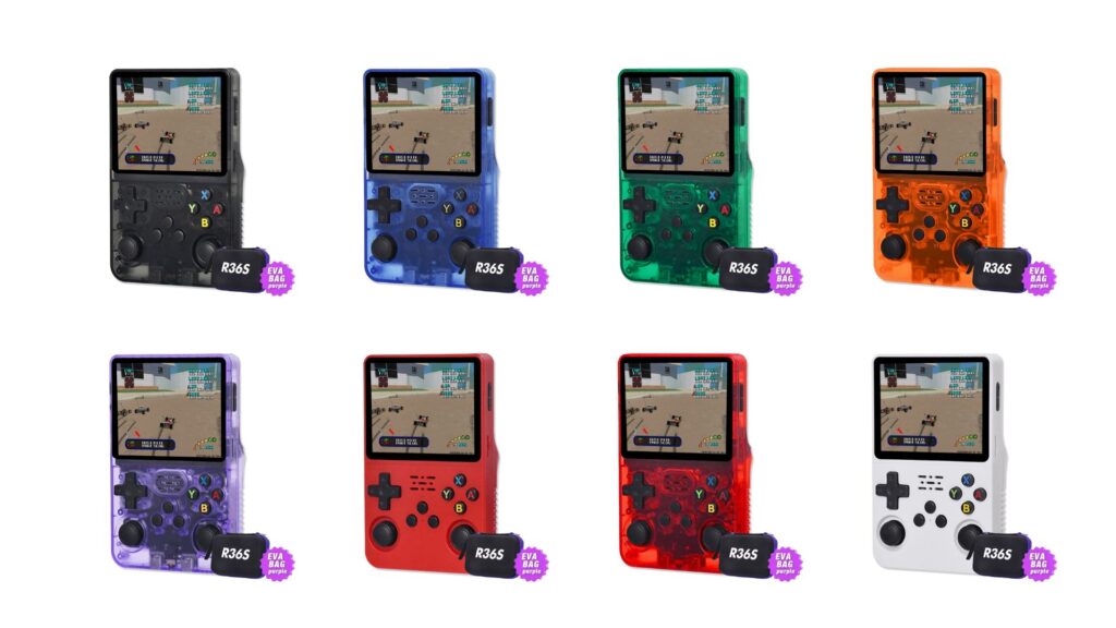 R36S Retro Gaming Handheld Pre-order Colours