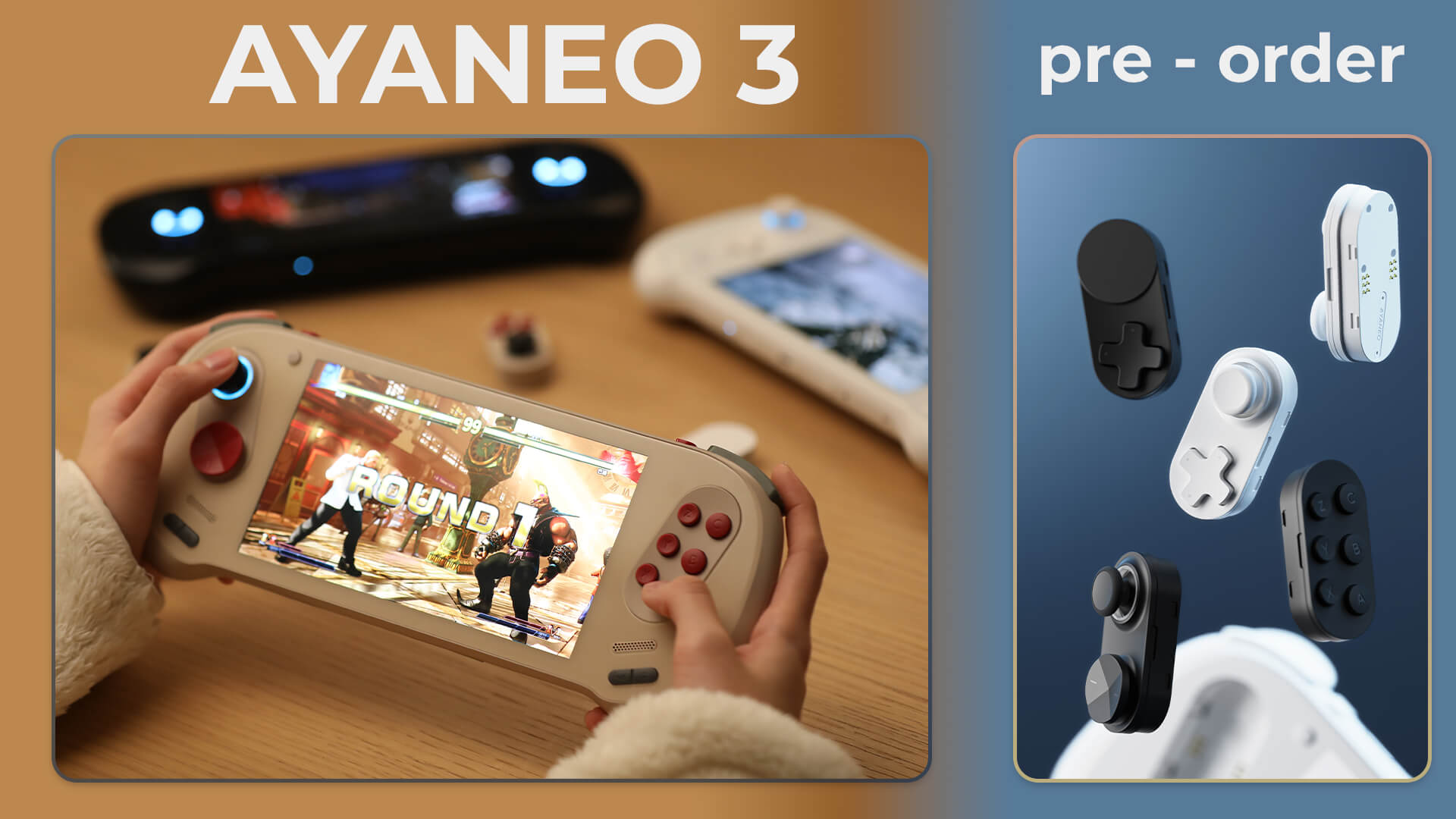 AYANEO 3 pre-order now available – Modular controls handheld gaming PC