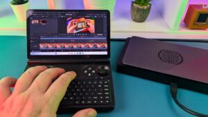 The GPD WIN Mini 2025 with GPD G1 is great for video editing