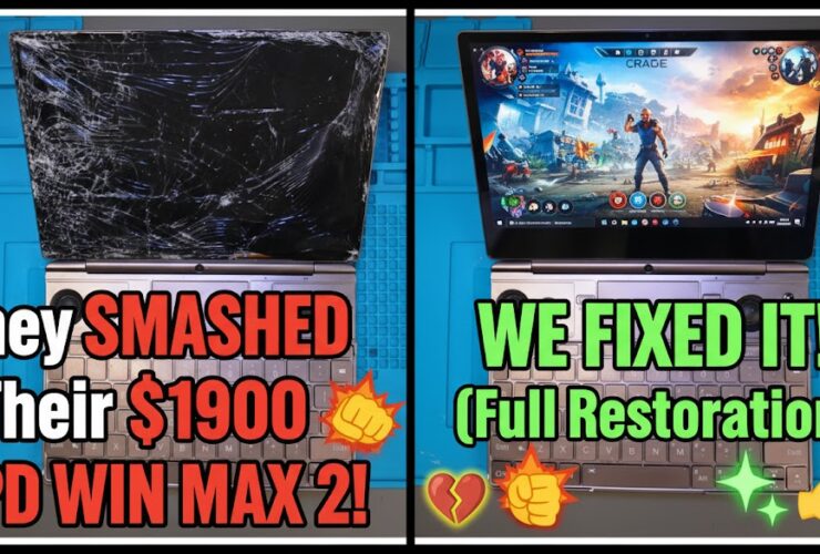 We fixed a smashed up GPD WIN MAX 2