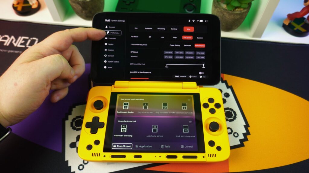 AYANEO Pocket DS AYA Settings