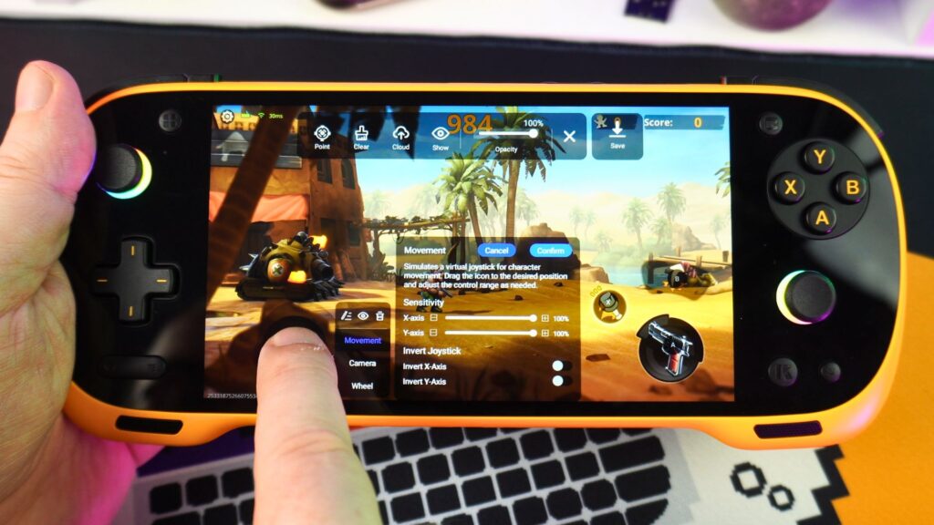 Screen mapping on the KONKR Pocket FIT