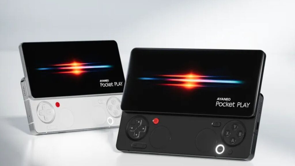 AYANEO Pocket PLAY White Black Models front view