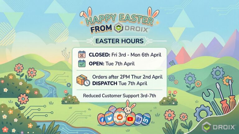 DROIX Easter Bank Holiday 2026: Hours & Shipping Update