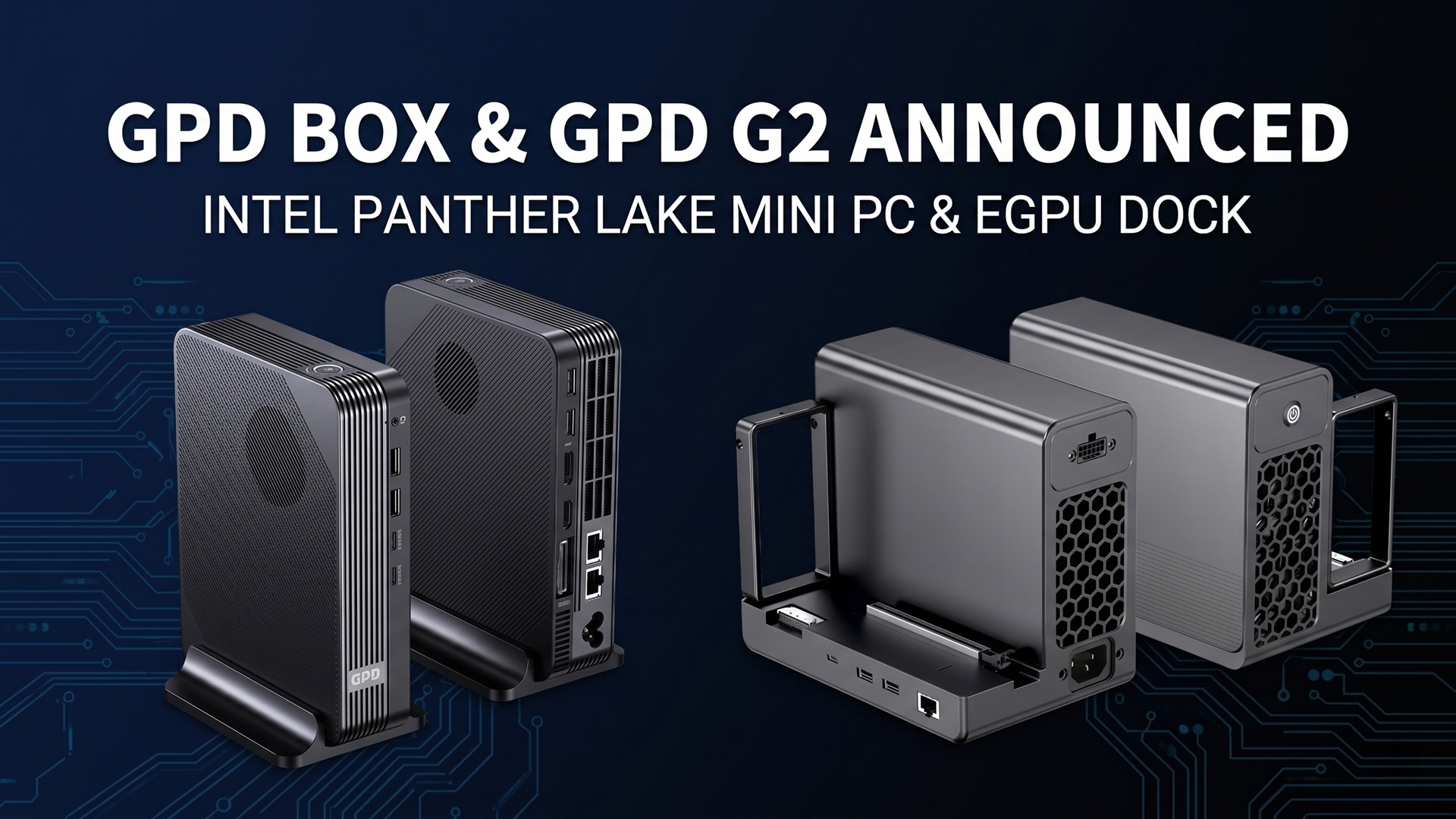 GPD G2 and GPD BOX Pair MCIO eGPU Power With GPD’s First Mini PC