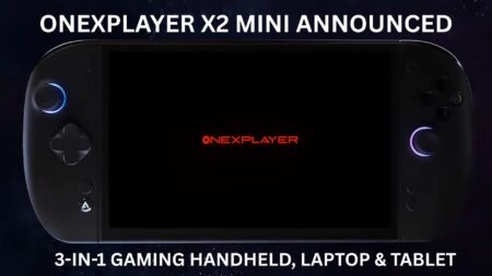 ONEXPLAYER X2 Mini Announced 3-in-1 handheld laptop and tablet