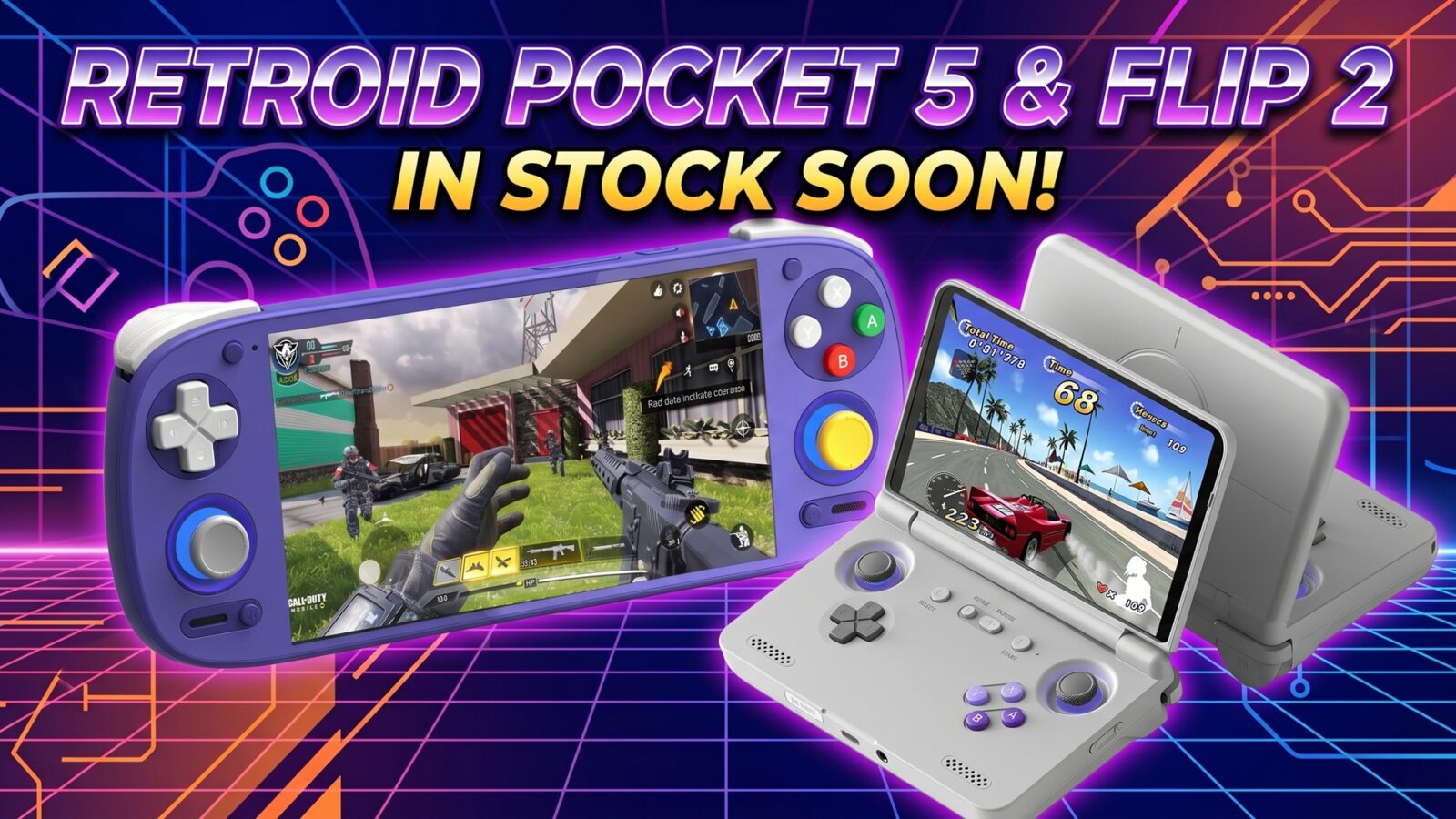 Retroid Pocket 5 and Flip 2 in stock soon