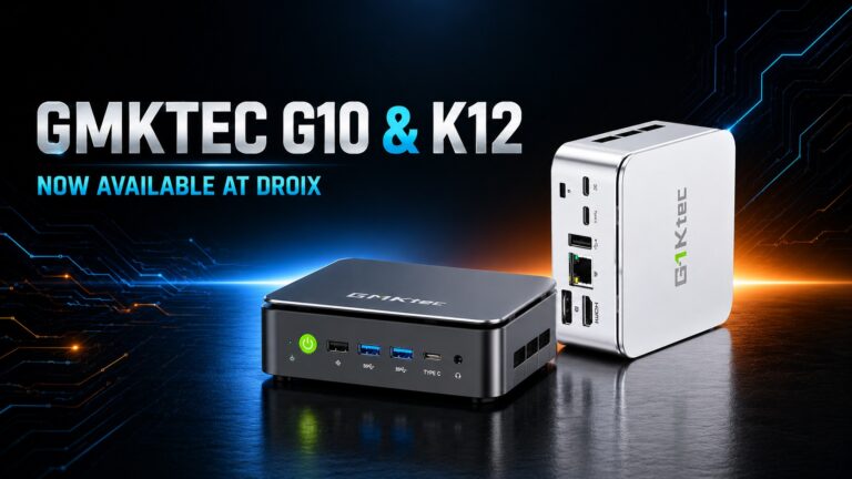 GMKtec G10 mini PC and GMKtec K12 mini PC Now Available at DROIX for Immediate Shipping
