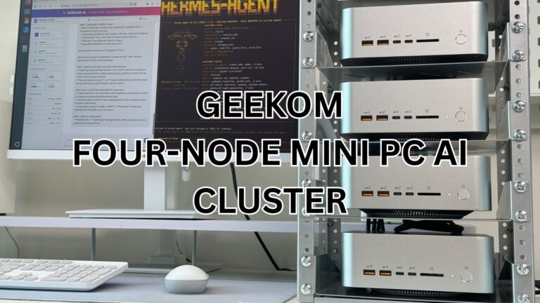 GEEKOM FOUR NODE MINI PC AI CLUSTER