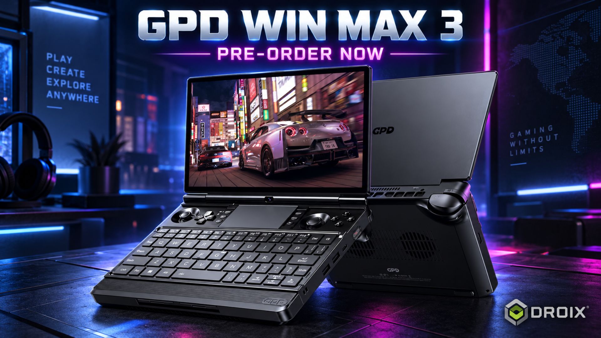 GPD Handheld Gaming PCs 89 GPD WIN MAX 3 Pre-order – Ryzen AI Max+ Power in a Modular Handheld Gaming PC