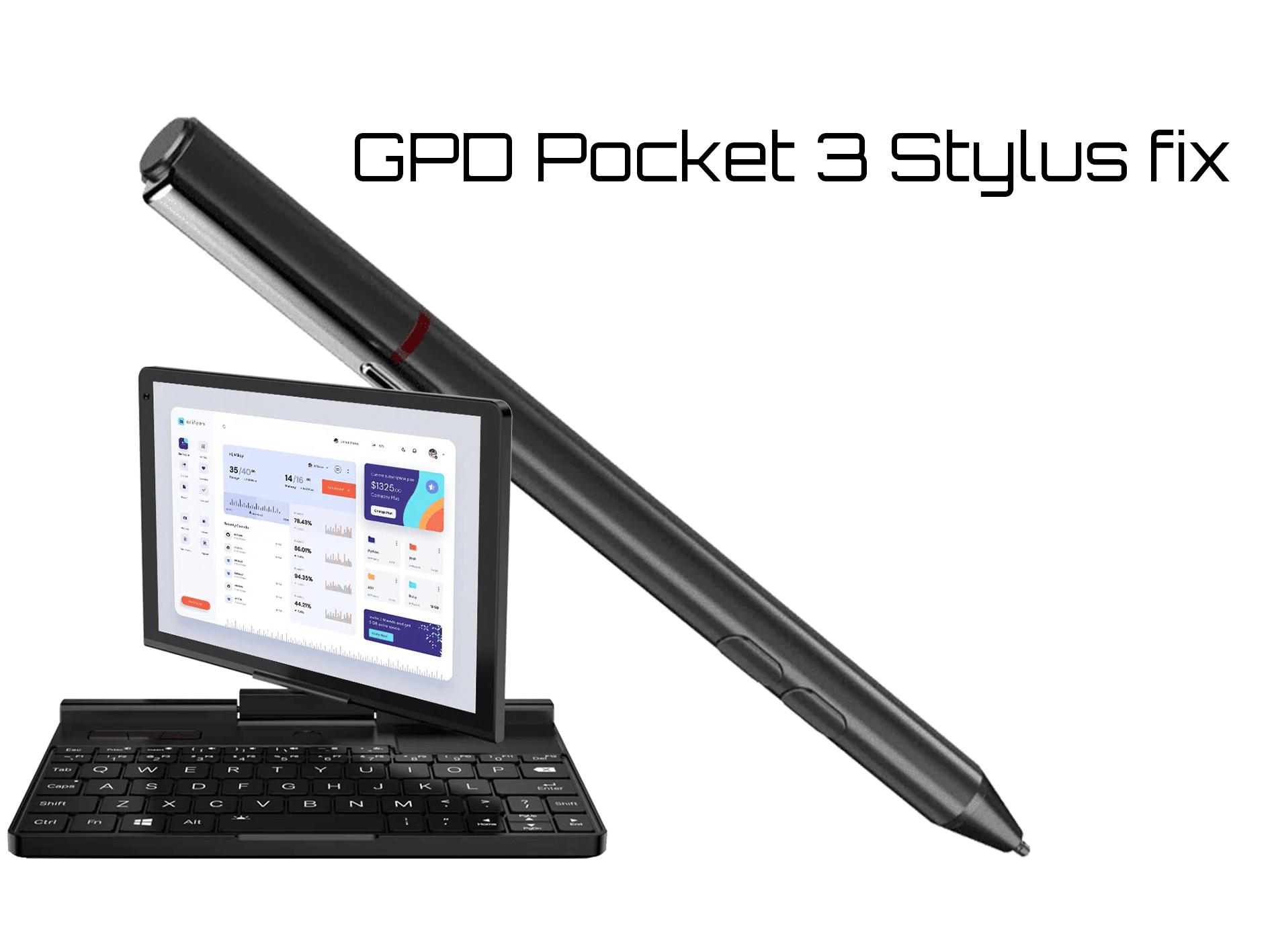 How to Fix GPD Pocket 3 Stylus Input • DroiX Knowledge Base ...