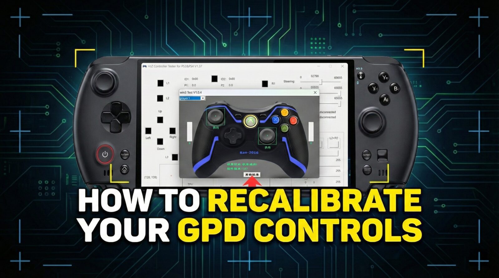How to Calibrate GPD Joysticks