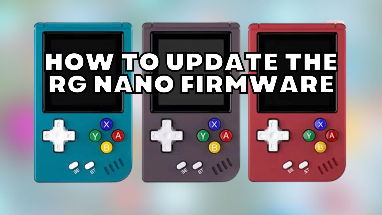 How to update the RG Nano Firmware