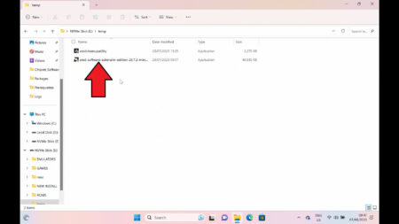 Once you have downloaded the driver software, you can run the file.