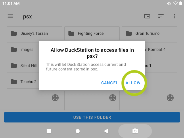 Inställningar för DuckStation 7
