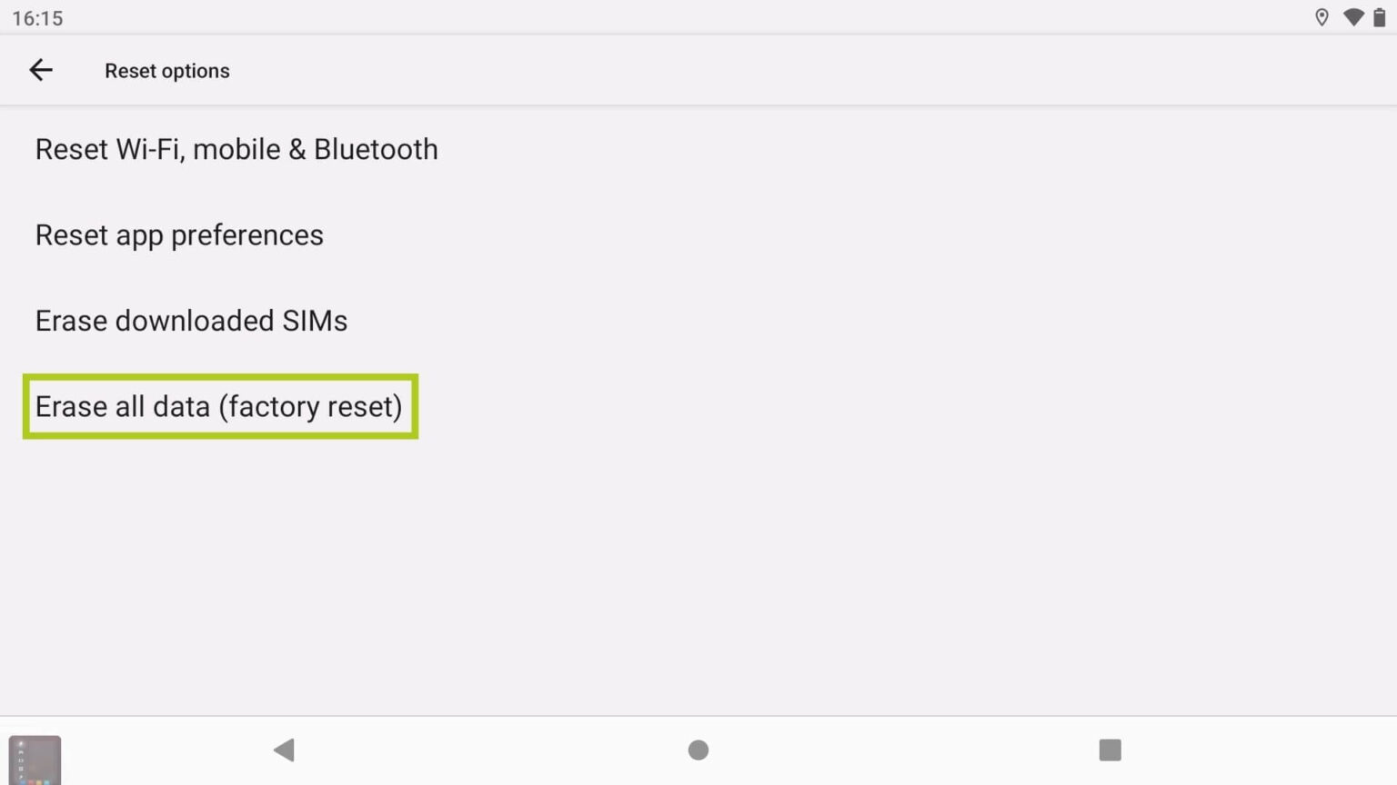 How to Factory Reset Your Android Device • DROIX Knowledge Base ...