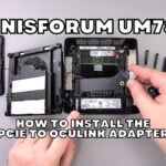 How to install PCIE to Oculink adapter on Minisforum UM780 XTX