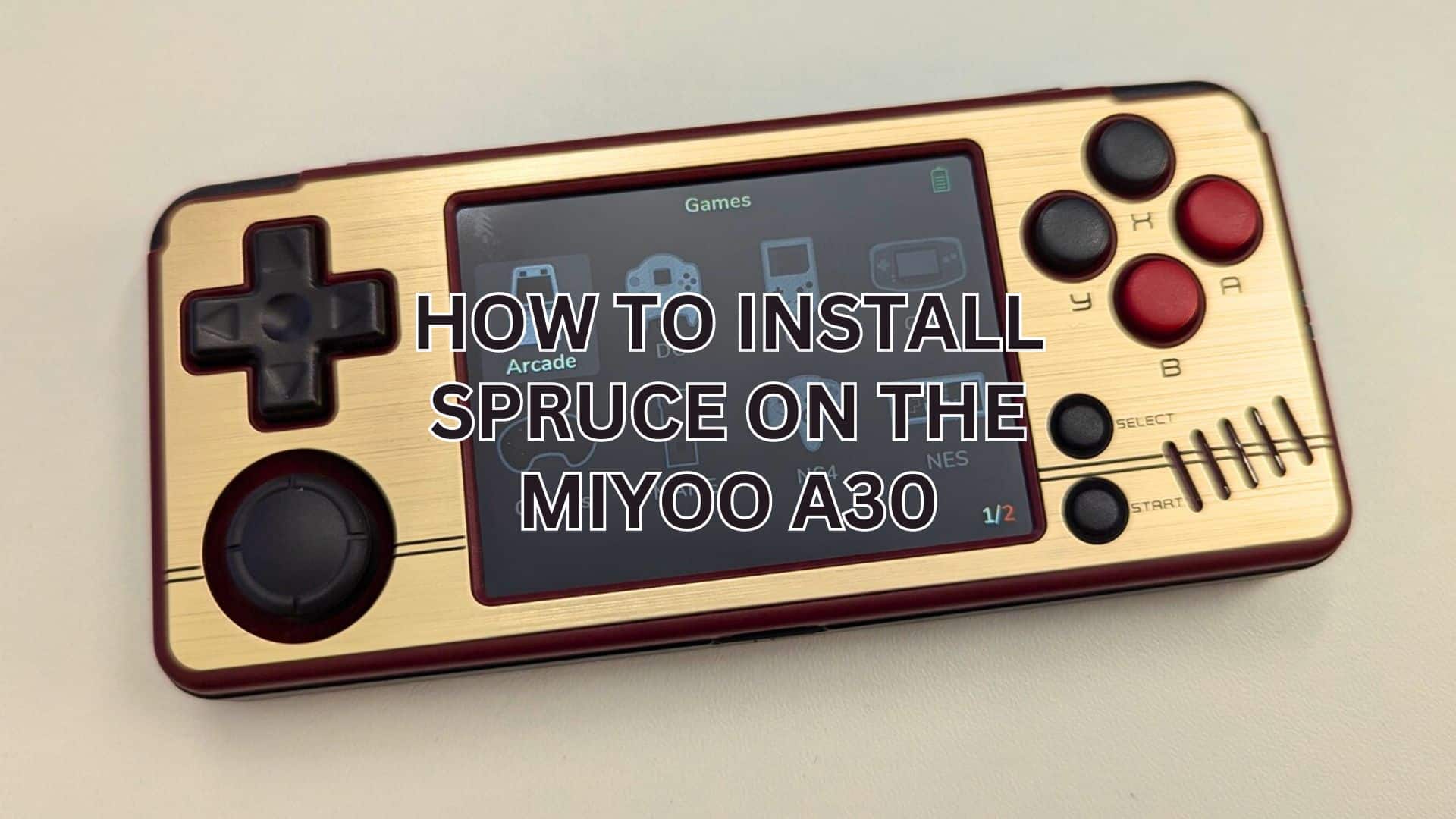 How to install Spruce Custom Firmware on the Miyoo A30 • DROIX