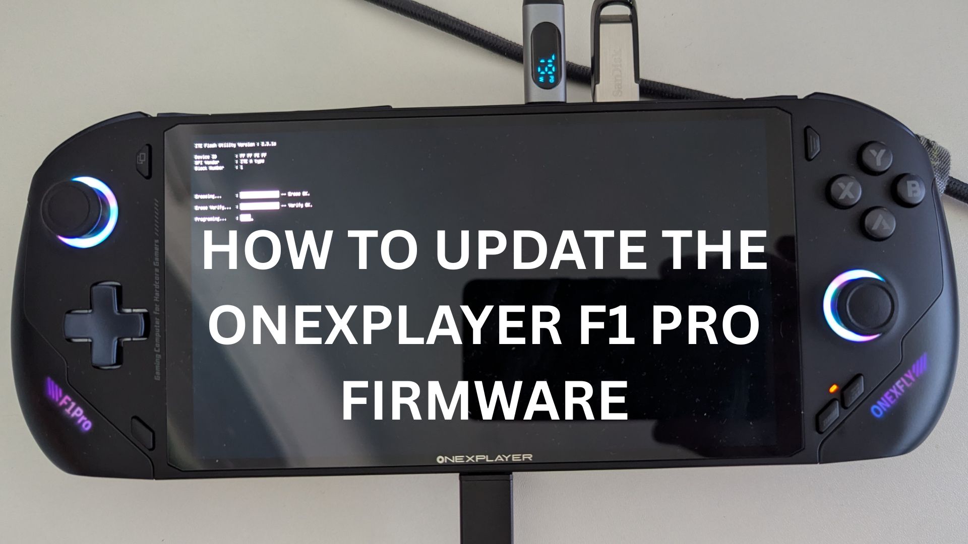 How to update the ONEXPLAYER F1 Pro BIOS firmware • DROIX