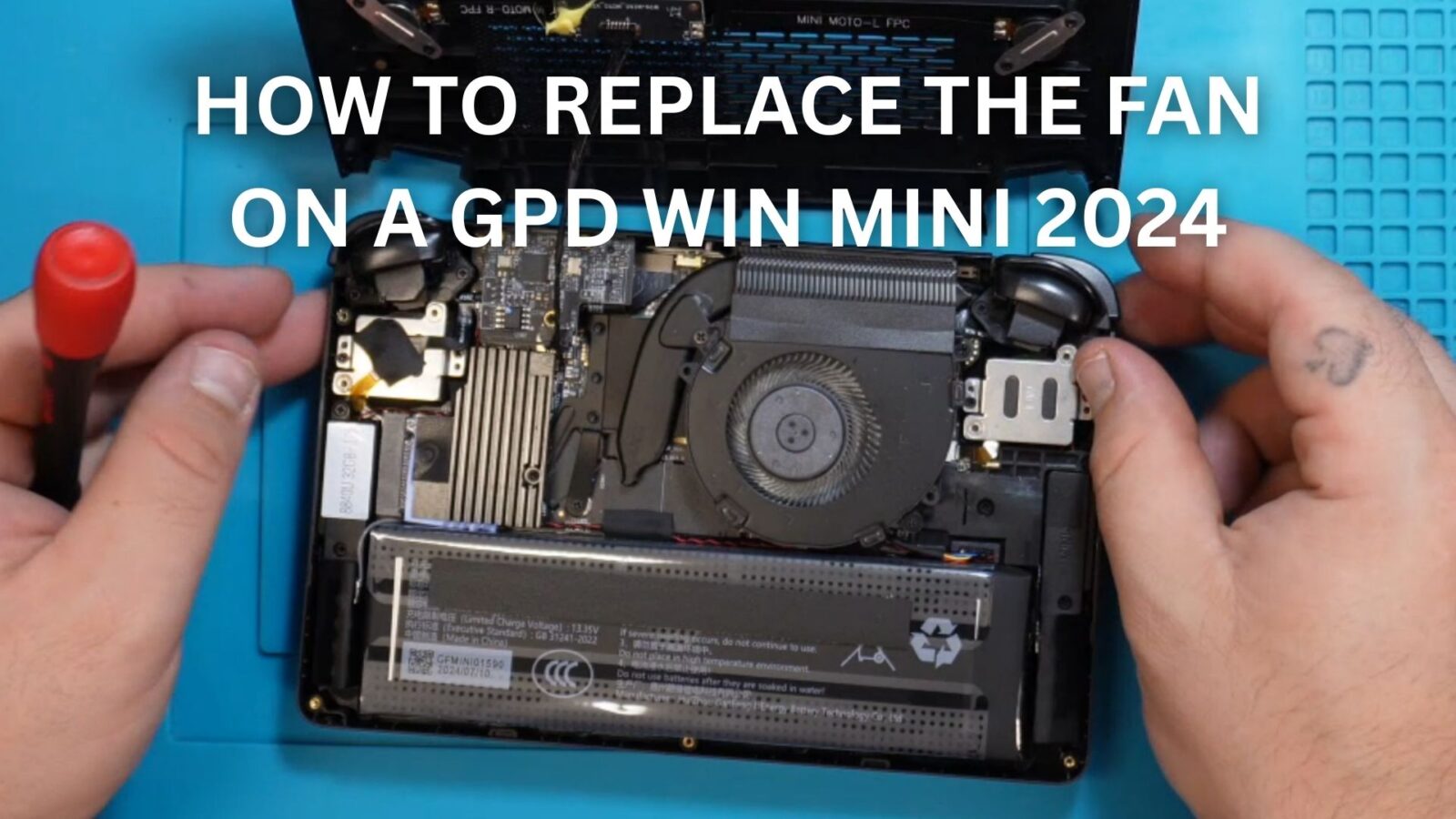 HOW TO REPLACE THE FAN ON A GPD WIN MINI 2024