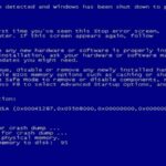 Windows Blue Screen Warning