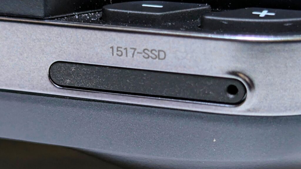 The Mini SSD holder should be flush with the GPD WIN 5