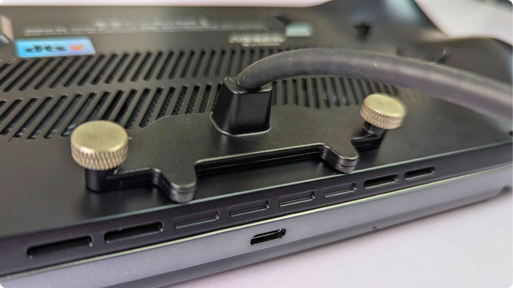 The screws keep the connection secure