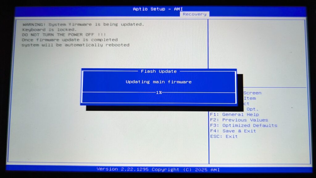 GPD WIN 5 BIOS Update - Second Stage Updating BIOS 1