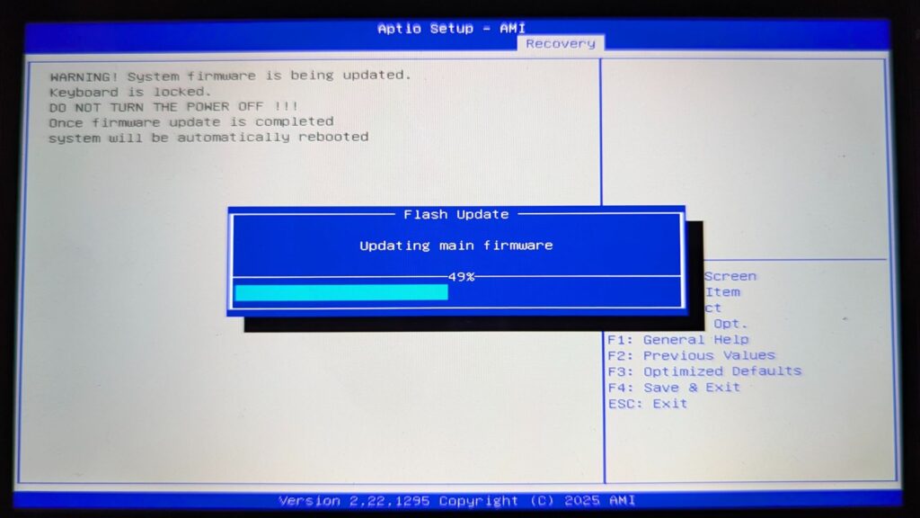 GPD WIN 5 BIOS Update - Second Stage Updating BIOS 3