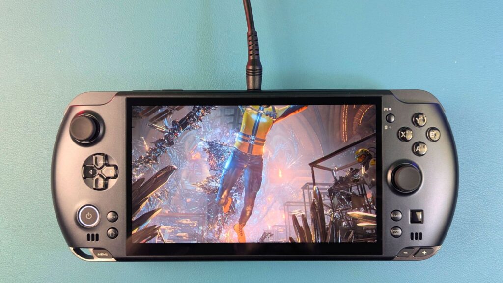 GPD WIN 5 powered by power brick