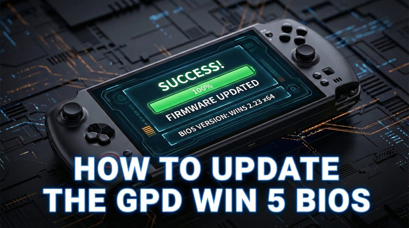 How to update the GPD WIN 5 BIOS