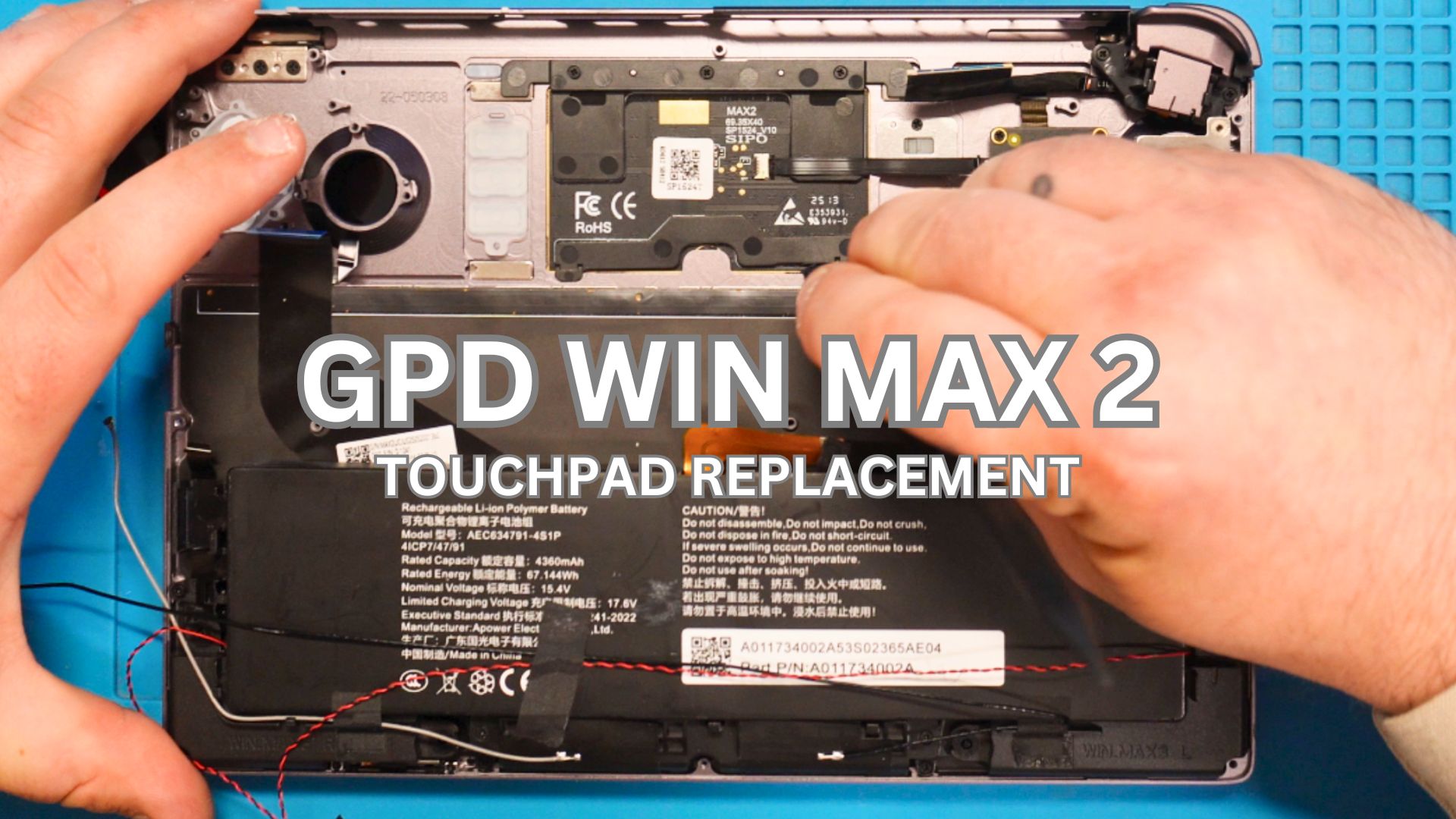 How to replace the GPD WIN MAX 2 Touchpad • DROIX Knowledge Base ...