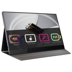 15.6″ 4K portable monitor with stylus support