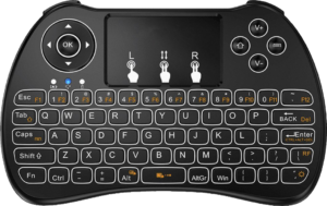 DroiX H9 Multifunctional Touchpad 2.4Ghz Wireless QWERTY Keyboard with Rii i8