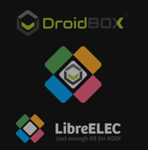 DroiX LibreELEC Kombinovaná úvodní obrazovka