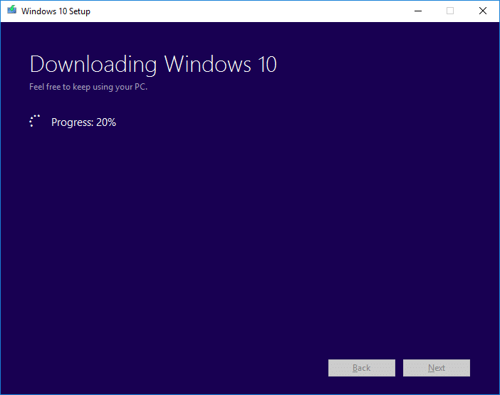 4 Aggiornamento in corso di Windows 10 Anniversary Update