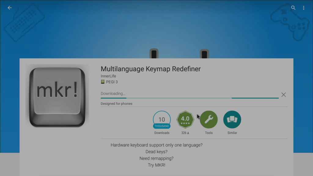 Stažení nástroje Multilanguage Keymap Redefiner