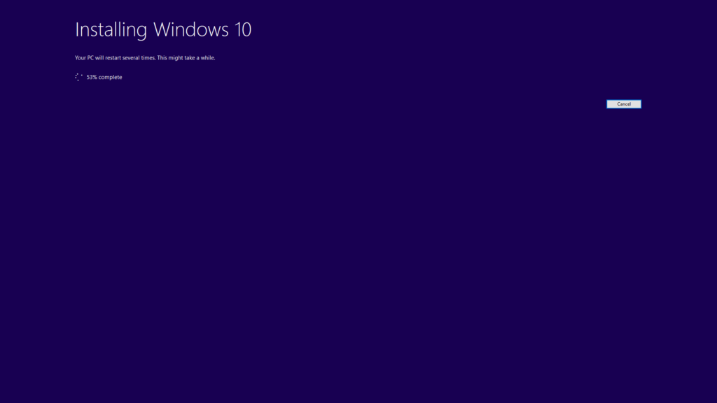 9 Processamento da atualização de aniversário do Windows 10