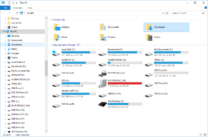 Windows Utforsker Min datamaskin Denne PCen