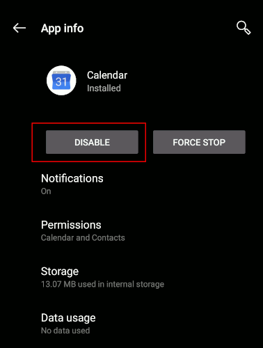 Android Odinstaluj Bloatware Wyłącz aplikację