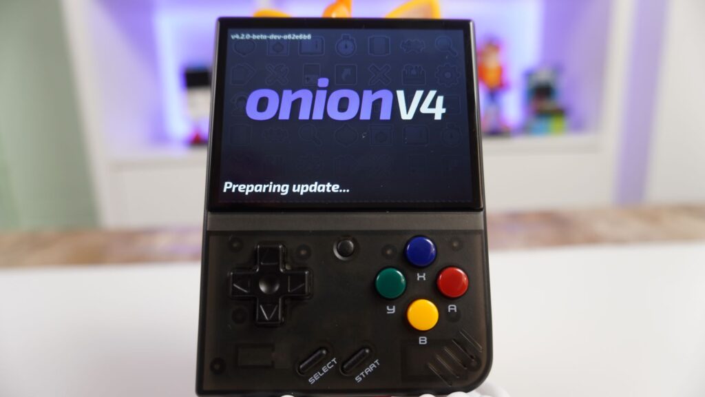 OnionOS update screen